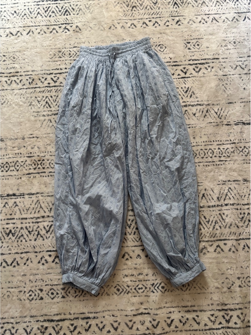 Scoop Light Blue Elastic Waist Casual Pants XS